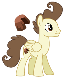 Size: 995x1208 | Tagged: safe, artist:madlilon2051, pound cake, pegasus, pony, g4, base used, cake, food, male, older, older pound cake, simple background, smiling, solo, stallion, transparent background, wings