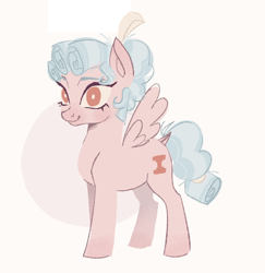 Size: 1280x1317 | Tagged: safe, artist:maggie0li, artist:overthemaginot, cozy glow, pegasus, pony, g4, female, filly, foal, simple background, smiling, solo, spread wings, white background, wings