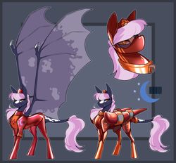 Size: 3600x3341 | Tagged: safe, artist:parrpitched, oc, oc:nurse lavender blossom, bat pony, bat pony oc, clothes, fireheart76's latex suit design, gloves, high res, large wings, latex, latex boots, latex gloves, latex suit, nurse, nurse outfit, prisoners of the moon, reference sheet, rubber, rubber boots, rubber suit, wings