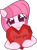 Size: 786x1067 | Tagged: safe, artist:muhammad yunus, artist:ponybaseparadise, oc, oc only, oc:annisa trihapsari, earth pony, pony, base used, crystal heart, cute, earth pony oc, female, heart, i love you, looking at you, mare, ocbetes, simple background, smiling, smiling at you, solo, transparent background