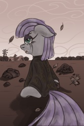 Size: 3200x4800 | Tagged: safe, alternate version, artist:fascismnotincluded, maud pie, earth pony, pony, g4, clothes, crying, dress, out of character, solo