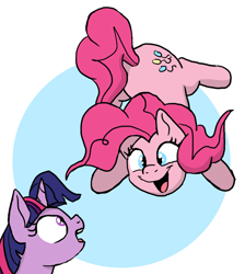 Size: 3357x3755 | Tagged: safe, artist:doodledonutart, pinkie pie, twilight sparkle, earth pony, pony, g4, duo, female, high res