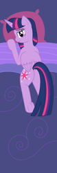 Size: 1968x5906 | Tagged: safe, artist:asiagosandwich, twilight sparkle, alicorn, pony, g4, body pillow, body pillow design, butt, female, frog (hoof), mare, plot, show accurate, solo, twilight sparkle (alicorn), underhoof