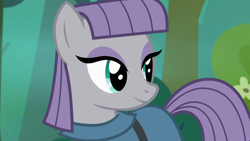 Size: 1920x1080 | Tagged: safe, screencap, maud pie, earth pony, pony, g4, rock solid friendship, season 7, 1080p, clothes, cute, implied starlight glimmer, maudabetes, smiling, solo, when she smiles