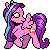 Size: 50x50 | Tagged: safe, artist:peachybats, coconut grove, pegasus, pony, g3, female, mare, pixel art, raised hoof, simple background, smiling, solo, spread wings, tail, transparent background, true res pixel art, wings