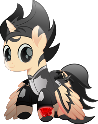 Size: 4601x5827 | Tagged: safe, artist:php178, oc, oc only, oc:blink romance, alicorn, pony, fallout equestria, g4, rainbow roadtrip, .svg available, absurd resolution, alicorn oc, alternate universe, belt, clothes, coat markings, colored pupils, colored wings, cowlick, cute, cute face, cute smile, dark eyes, envelope, eye, eyes, fallout equestria oc, flourish, forelock, glowing, gun, handgun, highlights, horn, inkscape, jacket, jumpsuit, latex, male, mane, michael hutzler, movie accurate, ocbetes, persona, pipbuck, pipbuck 3000, pipbuck rose 3000, pistol, pocket, ponified, ponified music artist, ponysona, red, relentless sorrow (psalm's handgun), remake, remastered, revolver, simple background, socks (coat markings), solo, spread wings, stallion, striped mane, striped tail, stripes, svg, tail, transparent background, two toned coat, two toned hair, two toned mane, two toned tail, two toned wings, utility belt, vault suit, vector, weapon, wings, wings down, zipper
