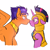 Size: 3300x3300 | Tagged: safe, artist:starsbursts, flash sentry, twilight sparkle, pegasus, pony, unicorn, g4, accessory swap, alternate hairstyle, armor, blushing, boop, duo, female, flustered, guard, helmet, high res, jewelry, looking at each other, looking at someone, male, mare, noseboop, regalia, role reversal, royal guard, royal guard twilight sparkle, scar, ship:flashlight, shipping, simple background, stallion, straight, unicorn twilight, white background