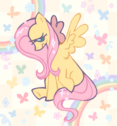 Size: 523x560 | Tagged: safe, artist:queenrosedust, fluttershy, pegasus, pony, g4, solo