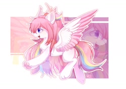 Size: 1720x1220 | Tagged: safe, artist:ling_ovo0127, oc, oc only, pegasus, pony, female, pegasus oc, solo