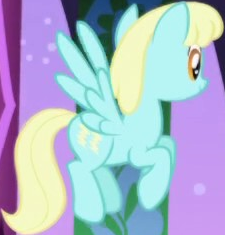 Size: 225x235 | Tagged: safe, screencap, sassaflash, pegasus, pony, friendship is magic, g4, background character, background pony, cropped, female, flying, mare, solo, spread wings, wings