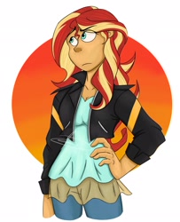 Size: 1666x2048 | Tagged: safe, artist:dspringdraw, sunset shimmer, human, equestria girls, g4, female, solo