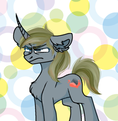 Size: 1737x1784 | Tagged: safe, oc, oc:alabaster, pony, unicorn, grumpy, horn, unicorn oc