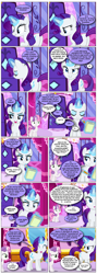 Size: 868x2436 | Tagged: safe, artist:dziadek1990, edit, edited screencap, screencap, rarity, sweetie belle, pony, unicorn, g4, my little pony: friendship is magic, the cart before the ponies, alfred hitchcock, carousel boutique, comic, conversation, dialogue, egg, indoors, quote, reference, screencap comic, text