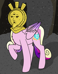 Size: 813x1024 | Tagged: safe, artist:/d/non, princess cadance, alicorn, pony, g4, dagoth ur, female, mare, morrowind, solo, the elder scrolls