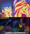 Size: 1791x2015 | Tagged: safe, artist:conikiblasu-fan edits, edit, edited screencap, screencap, flash sentry, sunset shimmer, human, equestria girls, equestria girls specials, g4, my little pony equestria girls: better together, my little pony equestria girls: spring breakdown, all good (song), blushing, female, male, meme, reaction, ship:flashimmer, shipping, spanish, spongebob squarepants, squirrel jokes, starry eyes, straight, wingding eyes