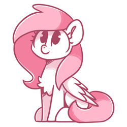 Size: 2100x2100 | Tagged: safe, artist:sugar morning, oc, oc only, oc:sugar morning, pegasus, pony, chest fluff, female, high res, looking up, mare, simple background, sitting, solo, transparent background
