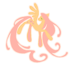 Size: 473x437 | Tagged: safe, artist:queenrosedust, fluttershy, pegasus, pony, g4, simple background, solo, white background