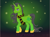 Size: 804x598 | Tagged: safe, artist:superwoodymatthew, screencap, oc, oc:lucky verdant, pony, unicorn, black and yellow, black mane, black tail, clover, female, four leaf clover, gray eyes, green background, horn, original character do not steal, pony maker, simple background, smiling, solo, sparkles, tail, unicorn oc