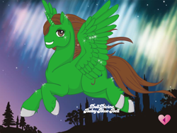 Size: 798x599 | Tagged: safe, artist:superwoodymatthew, screencap, oc, oc:leafy emerald, alicorn, pony, brown eyes, brown hair, brown mane, female, original character do not steal, pony maker, solo, umbrella