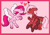 Size: 2400x1700 | Tagged: safe, artist:whimsicalseraph, oc, oc only, oc:raspberry sorbet, oc:strawberry syrup, pegasus, pony, colored wings, duo, duo female, female, floppy ears, heart, heart eyes, incest, lesbian, pegasus oc, simple background, twincest, twins, unshorn fetlocks, wingding eyes, wings