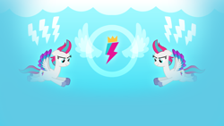 Size: 910x512 | Tagged: safe, artist:thread8, zipp storm, pegasus, pony, g5, blue background, simple background