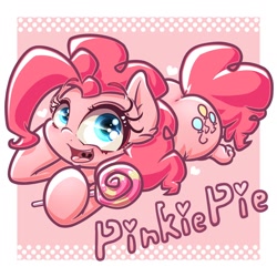 Size: 1980x1980 | Tagged: safe, artist:phoenixrk49, pinkie pie, earth pony, pony, g4, candy, female, food, lollipop, mare, solo