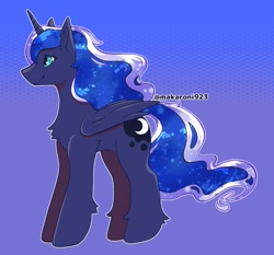 Size: 1159x1081 | Tagged: safe, artist:makaroni923, princess luna, alicorn, pony, g4, female, mare, solo