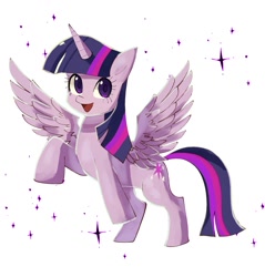 Size: 1107x1159 | Tagged: safe, artist:plusplus_pony, twilight sparkle, alicorn, pony, g4, female, mare, simple background, solo, twilight sparkle (alicorn), white background