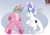 Size: 1100x777 | Tagged: safe, artist:arctic-fox, oc, oc only, oc:pine berry, oc:snow pup, kangaroo, original species, pegasus, pony