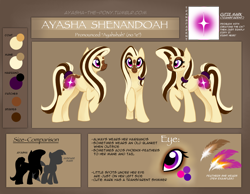 Size: 1280x994 | Tagged: safe, artist:ayasha-the-pony, oc, oc:ayasha, earth pony, pony, female, mare, reference sheet