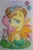 Size: 1455x2198 | Tagged: safe, artist:daisymane, fluttershy, pegasus, pony, g4, bird nest, clothes, dress, egg, failed gala dress, female, gala dress, looking at you, mare, nest, raised hoof, smiling, smiling at you, solo, traditional art