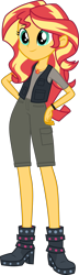 Size: 1920x6654 | Tagged: safe, artist:edy_january, edit, vector edit, sunset shimmer, human, equestria girls, g4, base used, boots, call of duty, call of duty zombies, call of duty: black ops 2, civilian, clothes, free to use, geode of empathy, link in description, magical geodes, pants, samuel j stuhlinger, shirt, shoes, short pants, simple background, solo, survivor, t-shirt, transparent background, vector, vest, victis, zombie apocalypse