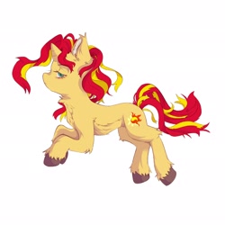 Size: 2048x2048 | Tagged: safe, artist:easy999gui, sunset shimmer, pony, unicorn, g4, female, high res, mare, solo