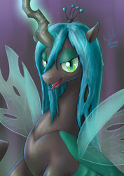 Size: 2894x4093 | Tagged: safe, artist:eltanin14d, queen chrysalis, changeling, g4, female, mare, solo