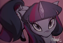 Size: 1748x1181 | Tagged: safe, artist:himanako__, twilight sparkle, alicorn, pony, g4, female, mare, solo, twilight sparkle (alicorn)