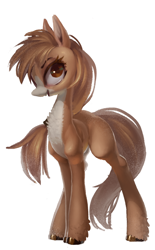 Size: 536x865 | Tagged: safe, artist:derekireba, oc, oc only, earth pony, pony, open mouth, open smile, simple background, smiling, solo, white background