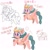 Size: 1975x1973 | Tagged: safe, artist:sibashen, somnambula, pegasus, pony, g4, egyptian, egyptian headdress, egyptian pony, eyelashes, eyeshadow, female, makeup, mare, simple background, solo, translation request, white background