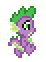 Size: 46x62 | Tagged: safe, artist:color anon, spike, dragon, g4, animated, pixel art, simple background, solo, transparent background, walking