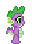 Size: 46x62 | Tagged: safe, artist:color anon, spike, dragon, g4, animated, pixel art, simple background, solo, transparent background, walking
