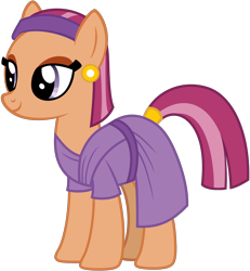 Size: 2308x2500 | Tagged: safe, artist:nicogamer3000, aroma hathor, earth pony, pony, g4, .svg available, clothes, female, full body, high res, hooves, mare, simple background, smiling, solo, standing, svg, tail, trace, transparent background, vector