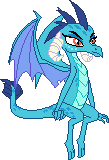 Size: 109x160 | Tagged: safe, artist:color anon, princess ember, dragon, g4, /mlp/, dragoness, female, pixel art, simple background, sitting, solo, transparent background