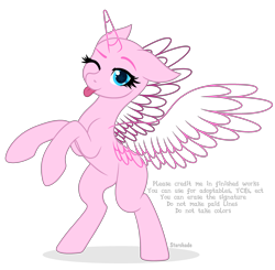 Size: 3498x3432 | Tagged: safe, artist:rioshi, artist:starshade, oc, oc only, alicorn, pony, g4, alicorn oc, base, eyelashes, female, high res, horn, mare, rearing, scrunchy face, simple background, smiling, solo, starry eyes, transparent background, wingding eyes, wings