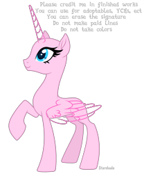 Size: 1992x2396 | Tagged: safe, artist:rioshi, artist:starshade, oc, oc only, alicorn, pony, g4, alicorn oc, base, concave belly, eyelashes, female, high res, horn, looking up, mare, partially open wings, raised hoof, side view, simple background, slender, smiling, solo, standing, starry eyes, thin, transparent background, transparent horn, transparent wings, wingding eyes, wings