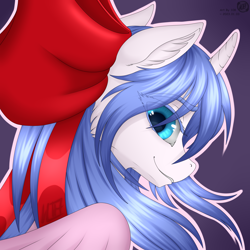 Size: 4096x4096 | Tagged: safe, artist:108-zeroforce, oc, oc only, oc:rioshi sweet, alicorn, pony, 2023, absurd resolution, alicorn oc, blue eyes, blue mane, blue tail, bow, eye clipping through hair, eyebrows, eyebrows visible through hair, eyelashes, female, full body, hair bow, heart, heart eyes, horn, mare, pale belly, pony oc, raised hoof, show accurate, smiling, solo, standing, tail, two toned coat, unshorn fetlocks, wingding eyes, wingless, wings