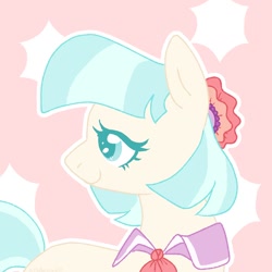 Size: 1080x1080 | Tagged: safe, artist:orcabunnies, coco pommel, earth pony, pony, g4, female, solo