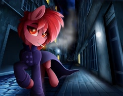 Size: 3200x2500 | Tagged: safe, artist:rainbowfire, oc, oc only, pony, cigarette, city, female, high res, smoking