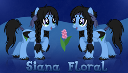 Size: 5028x2906 | Tagged: safe, artist:mint-light, artist:rioshi, artist:starshade, oc, oc only, oc:siana floral, pegasus, pony, female, full body, mare, reference sheet, simple background, solo