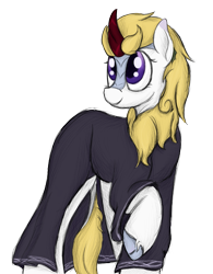 Size: 2099x2694 | Tagged: safe, artist:ahorseofcourse, oc, oc:sister ash, kirin, clothes, famale only, female, habit, high res, kirin oc, mare, nun, nun's habit, ponerpics community collab 2022, ponerpics import, solo, white coat