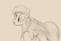 Size: 2100x1400 | Tagged: safe, artist:ahorseofcourse, derpy hooves, pegasus, pony, g4, cute, ponerpics import, sketch, solo