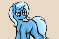 Size: 1200x800 | Tagged: safe, artist:ahorseofcourse, trixie, pony, unicorn, g4, missing accessory, solo